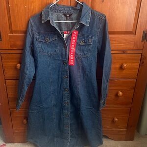 Frye Denim Button-Up dress XS NWT